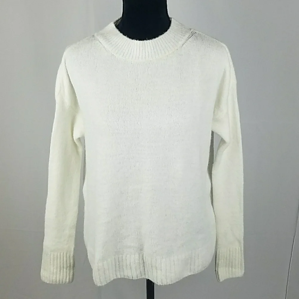 Brandy Melville women white‎ wool blend long sleeve